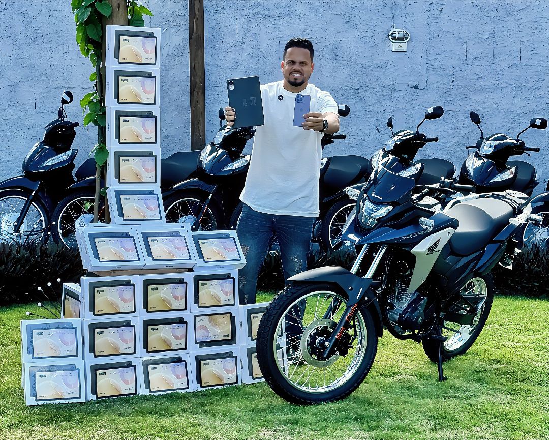 15ª Super Semana da Sorte iPhone 14 Pro Max na Quarta, Honda XRE 190 no Sábado