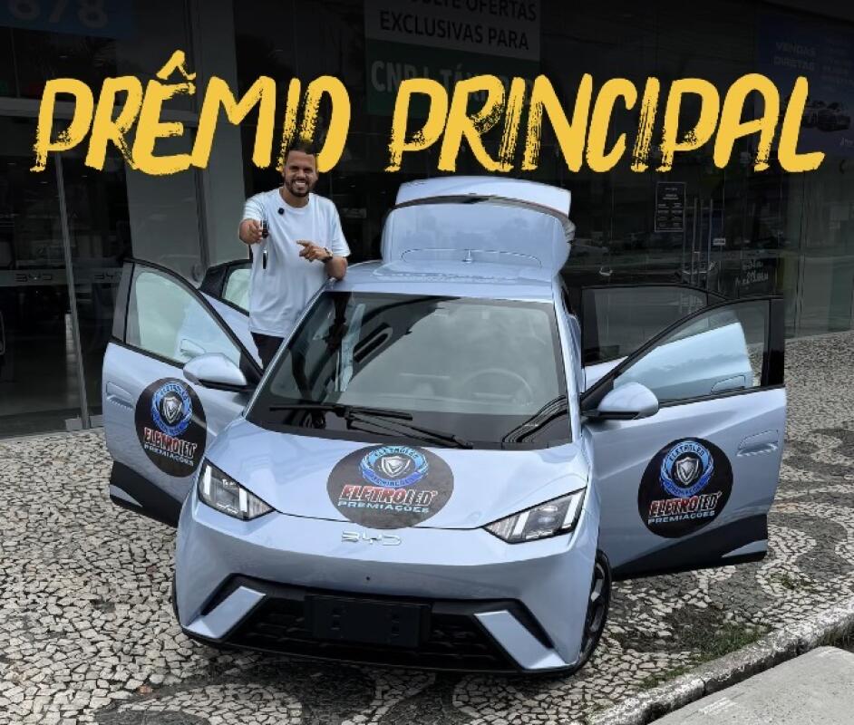 54ª EDIÇÃO – BYD DOLPHIN MINI 0KM + 4 MOTOS E 36 CELULARES NA ROLETAS PREMIADA