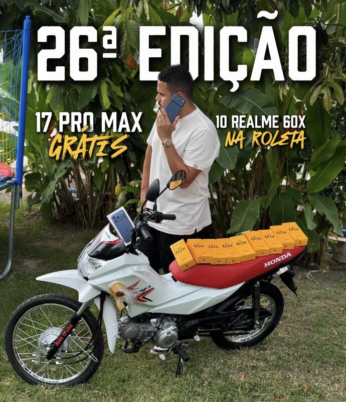 26ª EDIÇÃO POP 0K NO SORTEIO PRINCIPAL + 17 PRO MAX 256 GRÁTIS