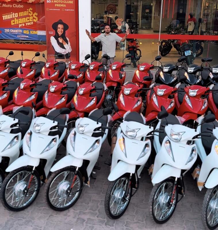 42° EDIÇÃO 7 MOTOS HONDA BIZ OKM + 30 PREMIOS EXTRA, CELULAR, TV43, BOOMBOX