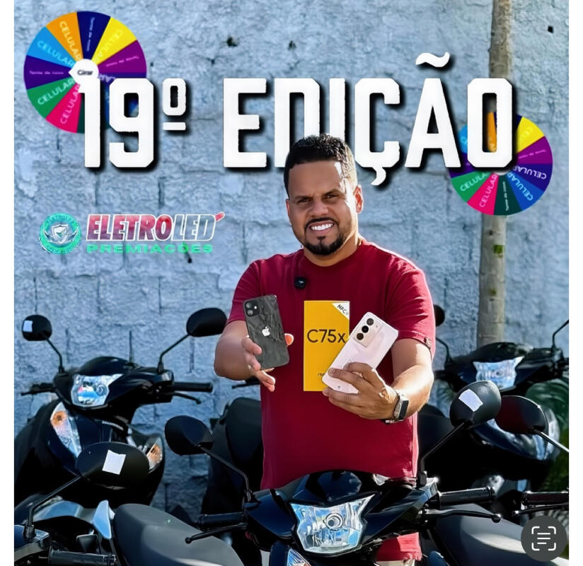 19° EDIÇÃO 1 BIZ ES OKM + 10 CELULARES NA ROLETA