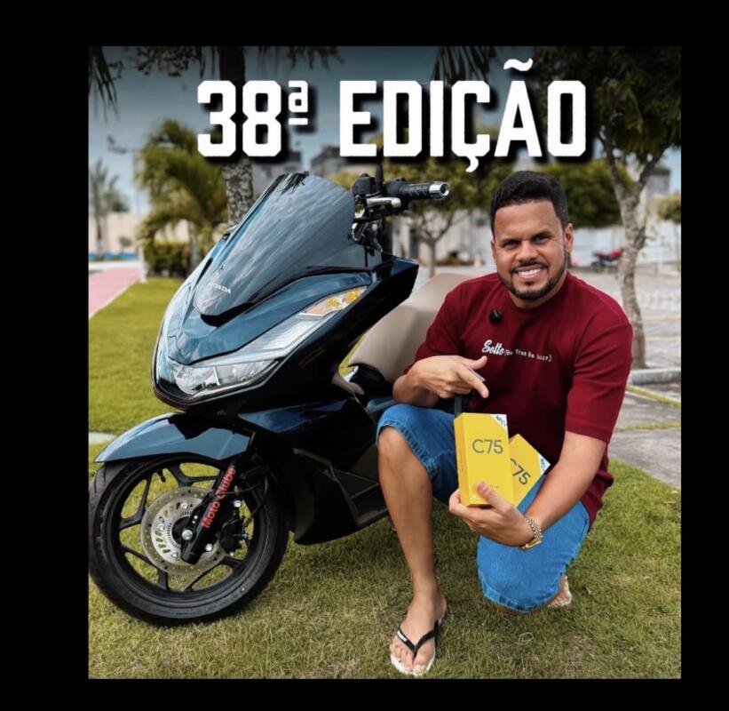 38° EDIÇÃO 1 PCX DLX OKM + 10 REALME C75 256GB NA ROLETA