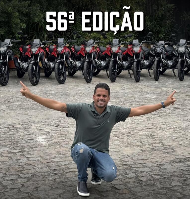 56ª EDIÇÃO – 10 MOTOS HONDA 0KM + 40 CELULARES