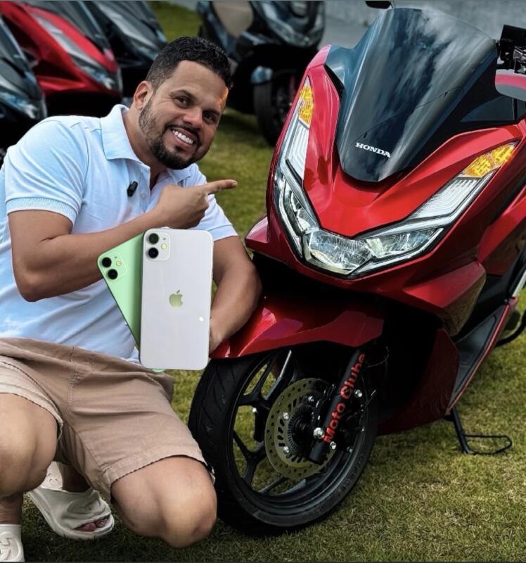 31ª EDIÇÃO PCX DLX 0KM VERMELHA + 10 IPHONE NA ROLETA