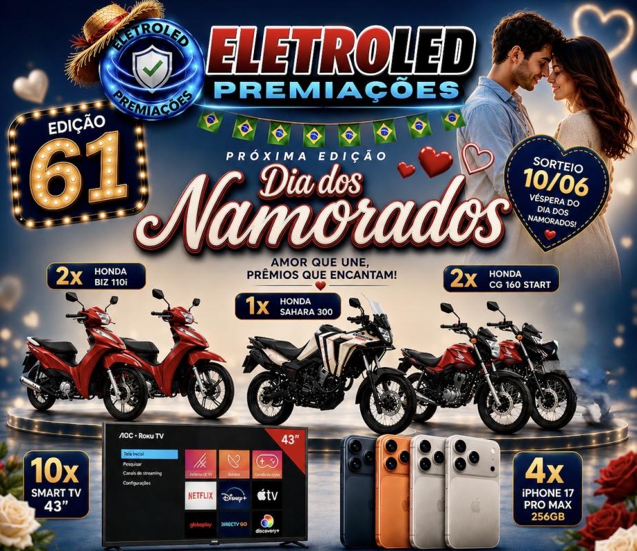 61ª EDIÇÃO – 4 MOTOS HONDA 4 17 PRO MAX 10 TV 43